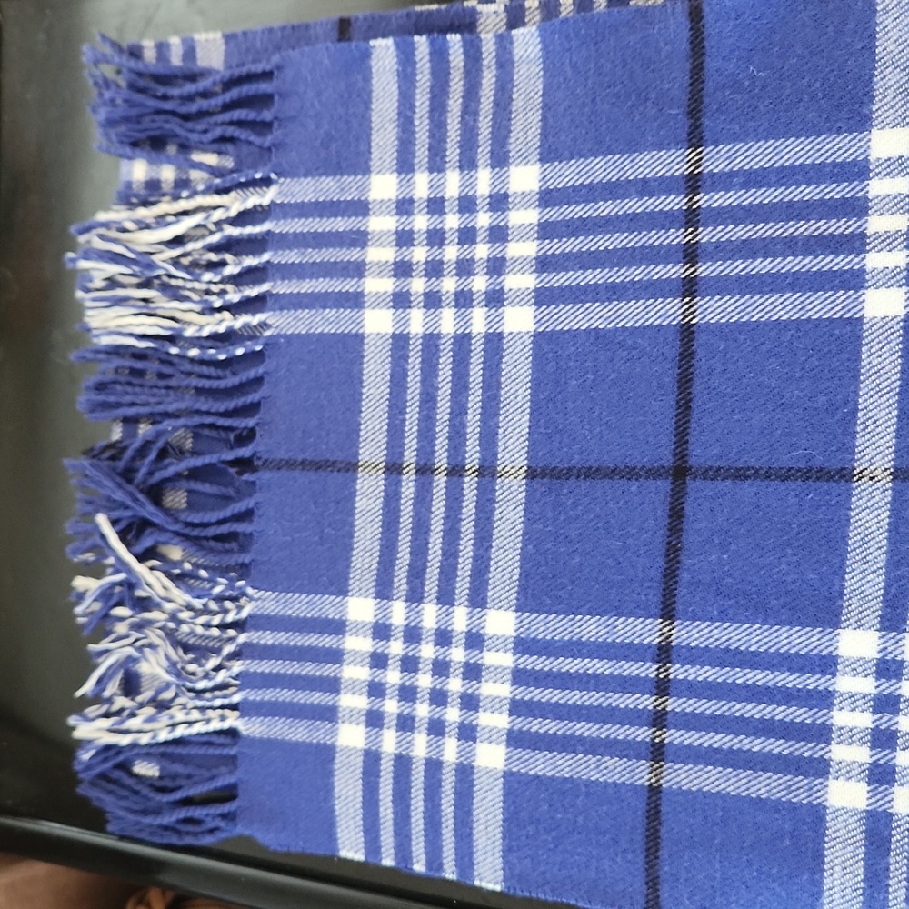 Blue Cashmere Scarf